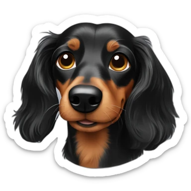 rough hair dachshund sticker