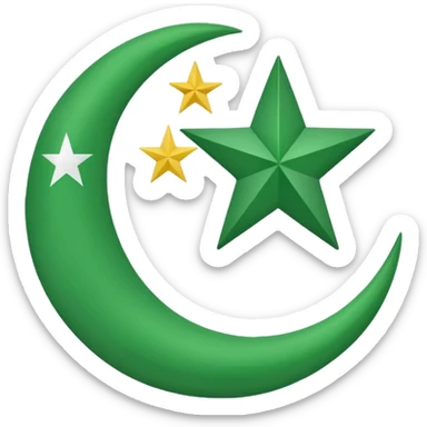 the Riffian flag with in the middle white and the green moon and star look the flag up sticker
