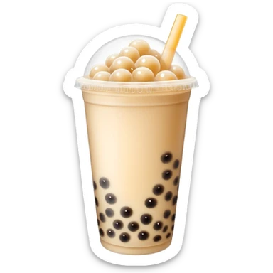 Bubble tea sticker