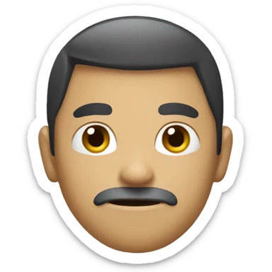 sneaky face emoji sticker