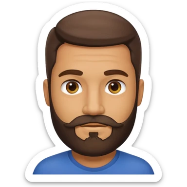 Male, mid fourties’, Brazilian, 183cm, beard sticker