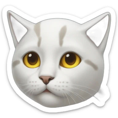 Cat halo sticker