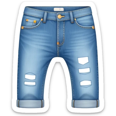 sky-blue jeans pant. sticker