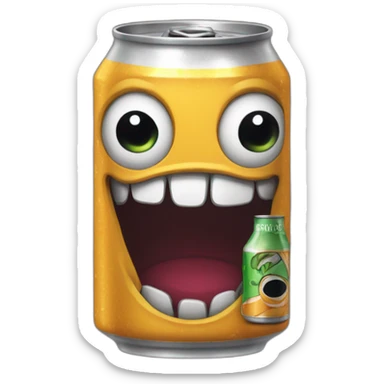 Canette de monsteur sticker