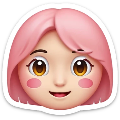 a emoji das blushes because he is shy  sticker