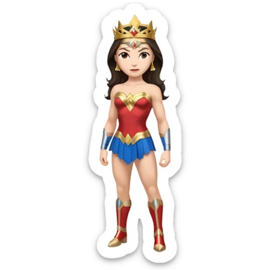 Wonder Woman full body pose sticker