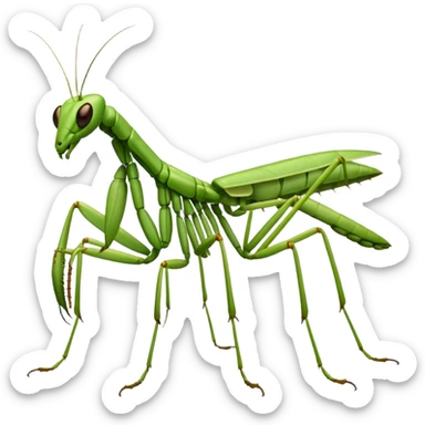 praying mantis sticker
