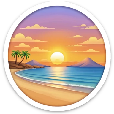 Wind, breeze, calm ,views, sunset, peace sticker
