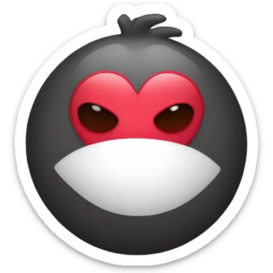 Una rata con un corazon sticker