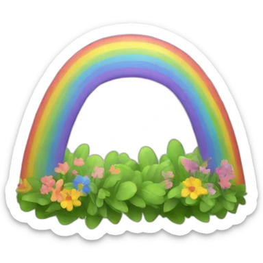 rainbow spring sticker
