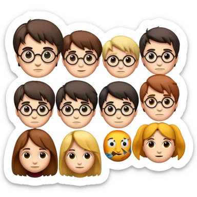 Create Harry Potter emojis in Pixar style sticker