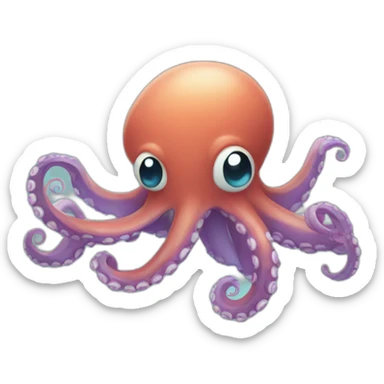 underwater octopus pokemon sticker