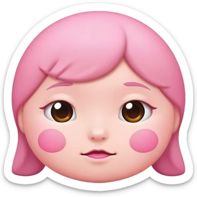 Cartoon bum cheeks in simple cute style sticker