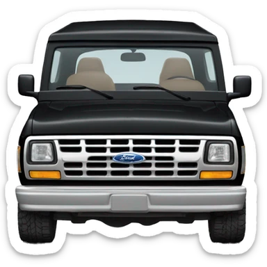 1995 black ford bronco sticker
