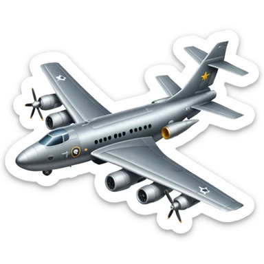 Avion militar sticker