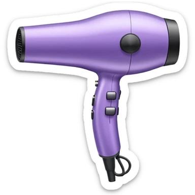 light violet elegant blow dryer sticker