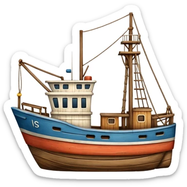 fishing trawler sticker