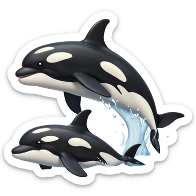 Killer Whales with a Christ sticker