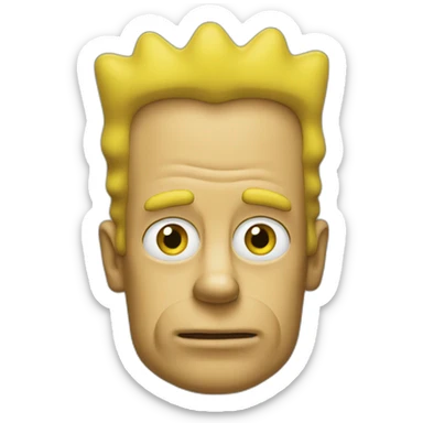 Bart from "the simpsons" sticker