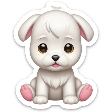 baby maltese  sticker