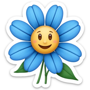 quero essa flor 🌸 sendo azul sticker
