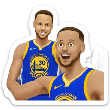 Steph curry in a club sticker