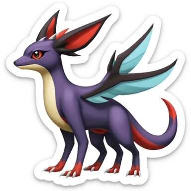  Nargacuga-Latias-Umbreon-Noivern-Pokémon-Fakémon-fusion (full body) sticker