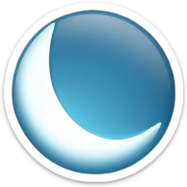 half-moon-blue sticker