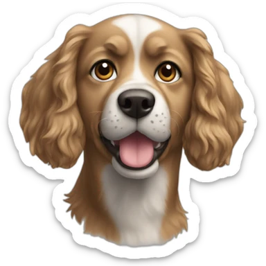 Chet sur chien sticker