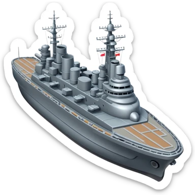 battleship from above sticker
