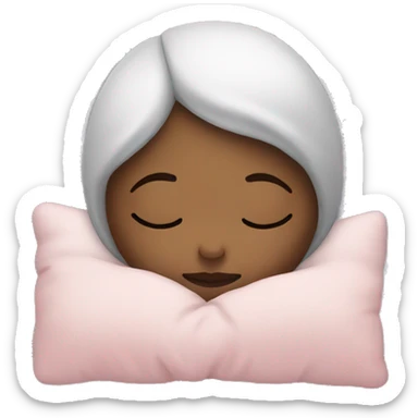 sleep girl sticker