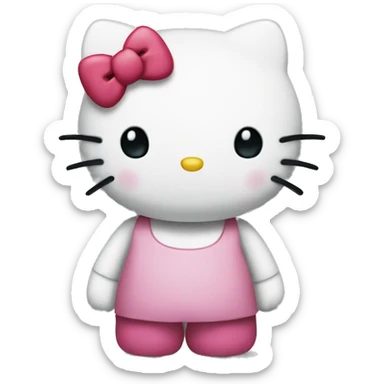 sad hello kitty  sticker