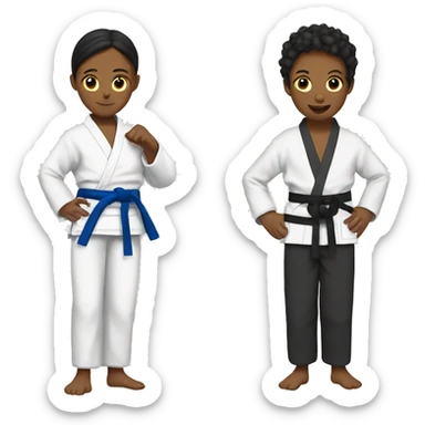 Christmas judo femail sticker