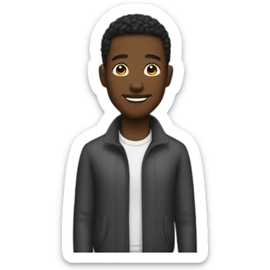 gay black man sticker