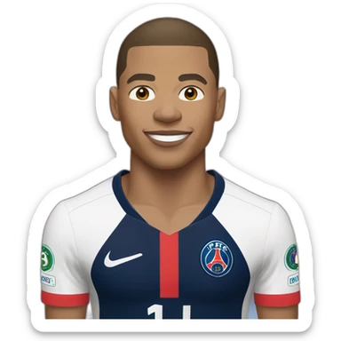 kylian mbappe, psg, buff, world cup, soccer sticker