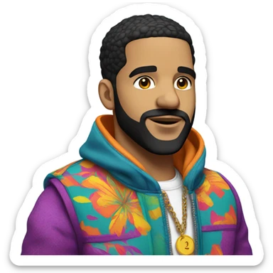 Drake with color sticker