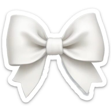 white bow sticker