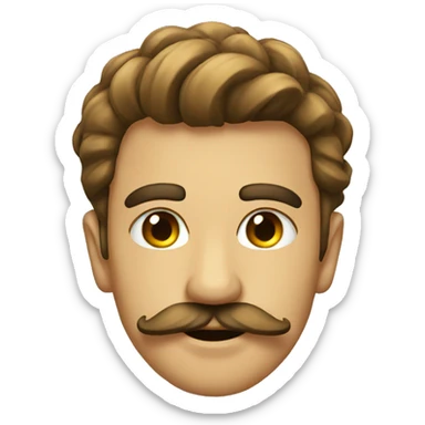dahri moustache emoji  sticker