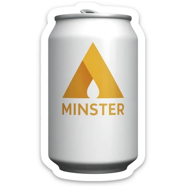 White minster energy drink can emoji sticker