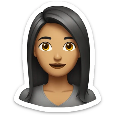 Mujer pelo corto un lado  sticker