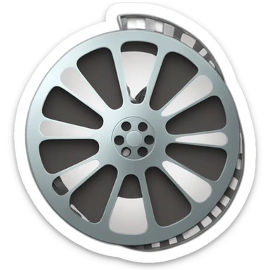 movie reel sticker