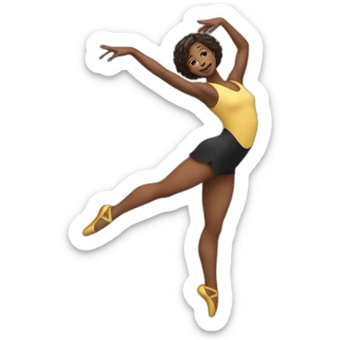 a contemporary dancer sticker