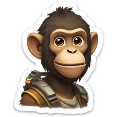 monkey overwatch sticker