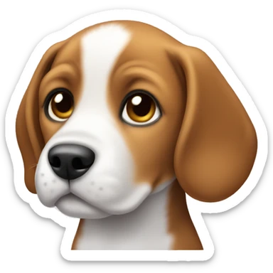 Beagle puppy sticker