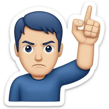 thumbs down disapprove sticker