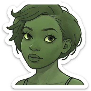 a gay black girl sticker