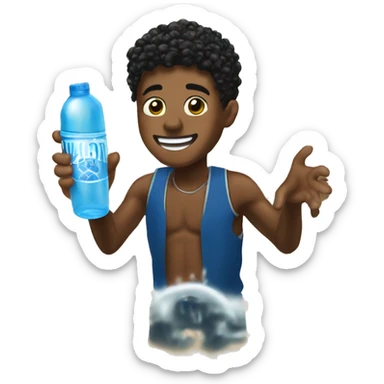 NBA YoungBoy with water toy sticker