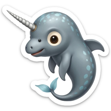 narwhal and monkey combined sticker