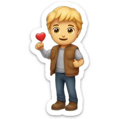 Mains qui font un coeur sticker