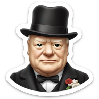 Winston churchill sticker